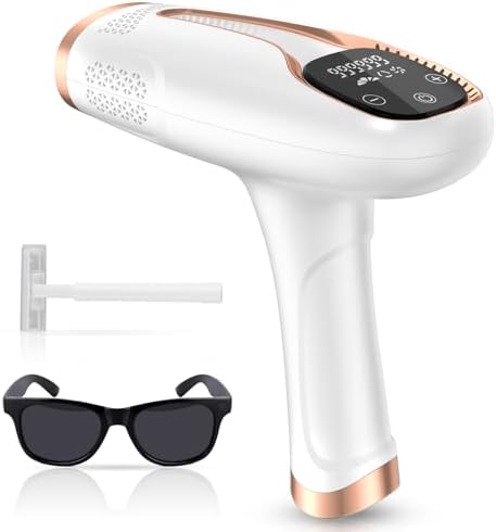 Laser Hair Removal, IPL Hair Removal Permanent for Women and Men, Hair Removal Device 999999 Flashes at-Home for Facial Legs Arms Whole Body Treatment