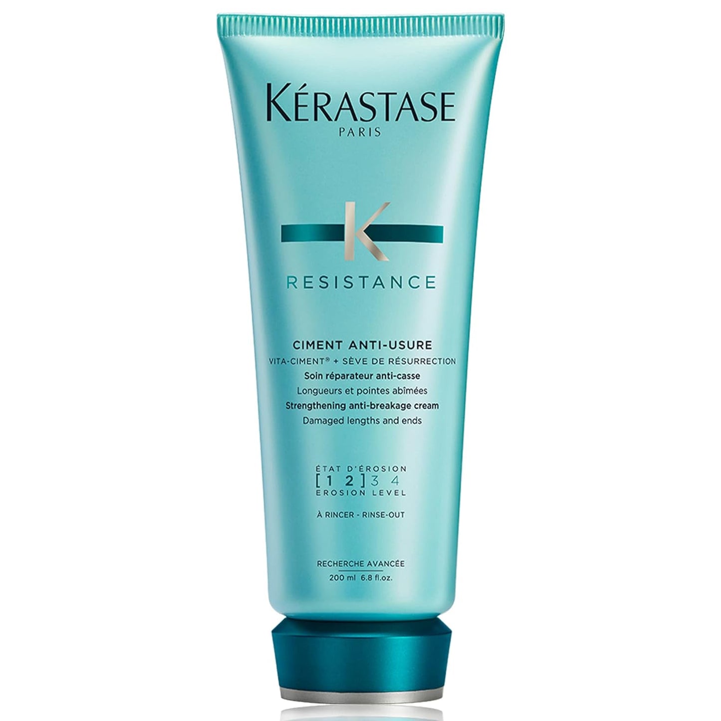 KERASTASE Resistance Ciment Anti-Usure Conditioner | Repairing Anti-Breakage Conditioner | Repairs Damaged Ends | Formulated with Pro-Keratine Complex | For All Hair Types | 6.8 Fl Oz