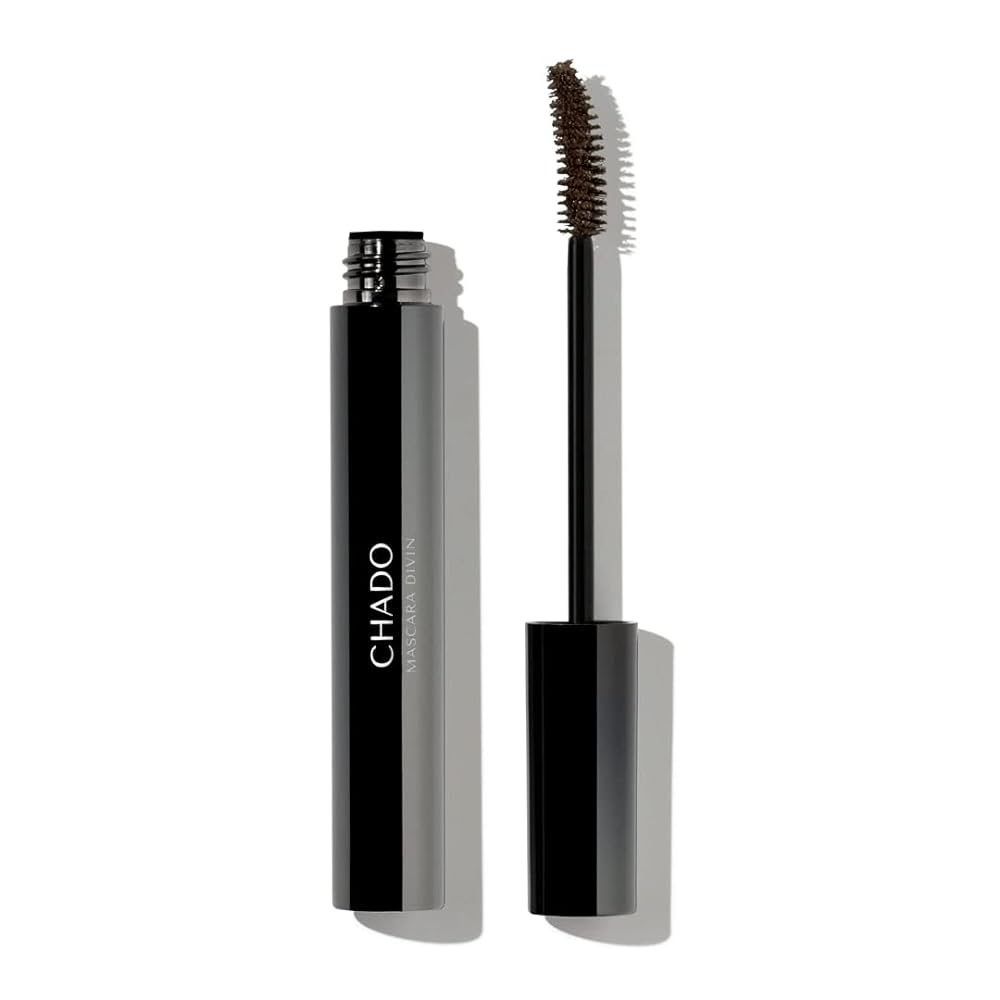 CHADO Mascara Divin | Lengthening and Defining | Separates and Curls Lashes | Clump Free | Long-Lasting | Buildable Formula | Paraben and Sulfate Free | Cruelty Free Ð 10 ml (Brown)