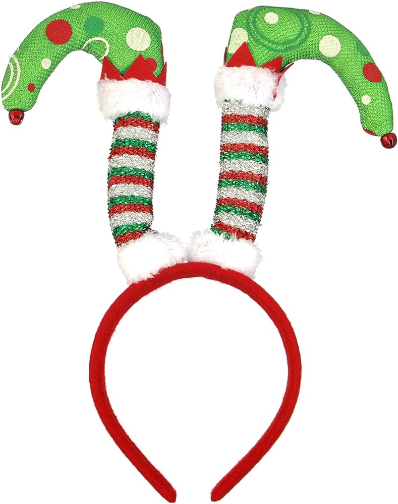 Madison Tyler Christmas Jingle Bells Headbands for Women | Cute Red and Green Bells Headbands for Christmas Party