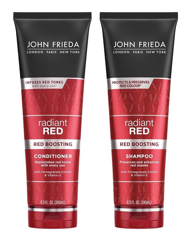 John Frieda Radiant Red, Colour Protecting Shampoo, 8.3 Fl Oz (Pack of 2)