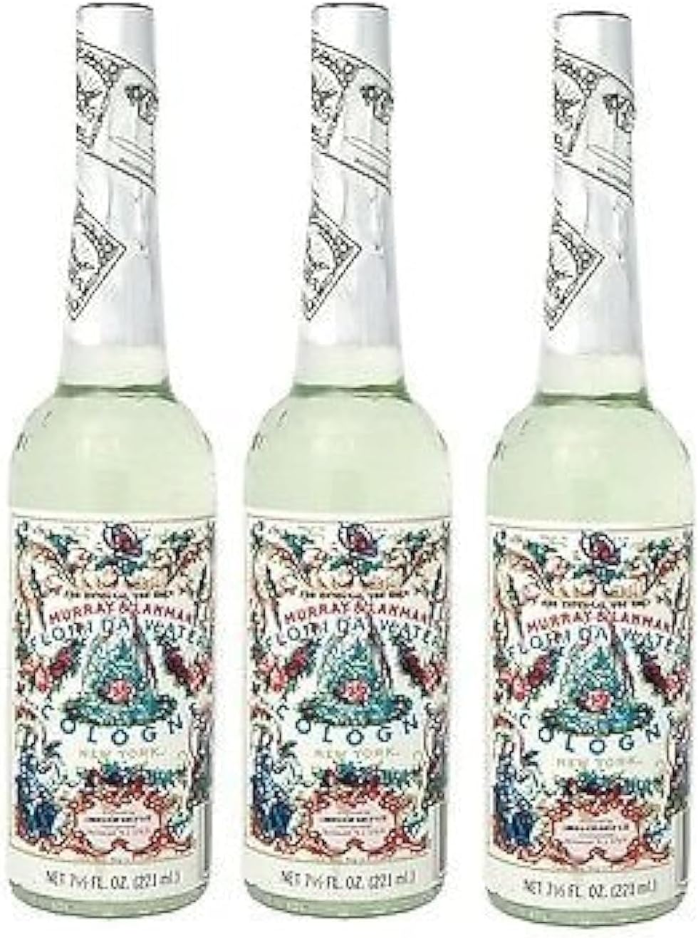 Florida Water Cologne 7.5 Oz - Three (3) Plastic Bottles