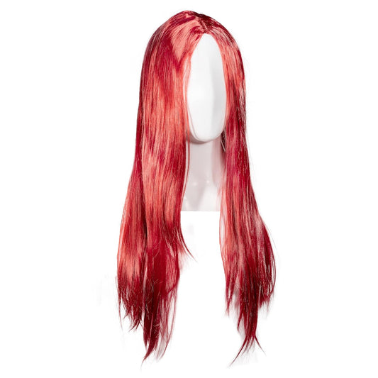 Lotacos Long Cosplay Wig - Anime Cosplay Accessories for Cosplay Outfits, Halloween Costumes for Women - Colored Straight Wig & Synthetic Wig, Lolita Accessories for Hair - 27.5 Inches, Dark Red