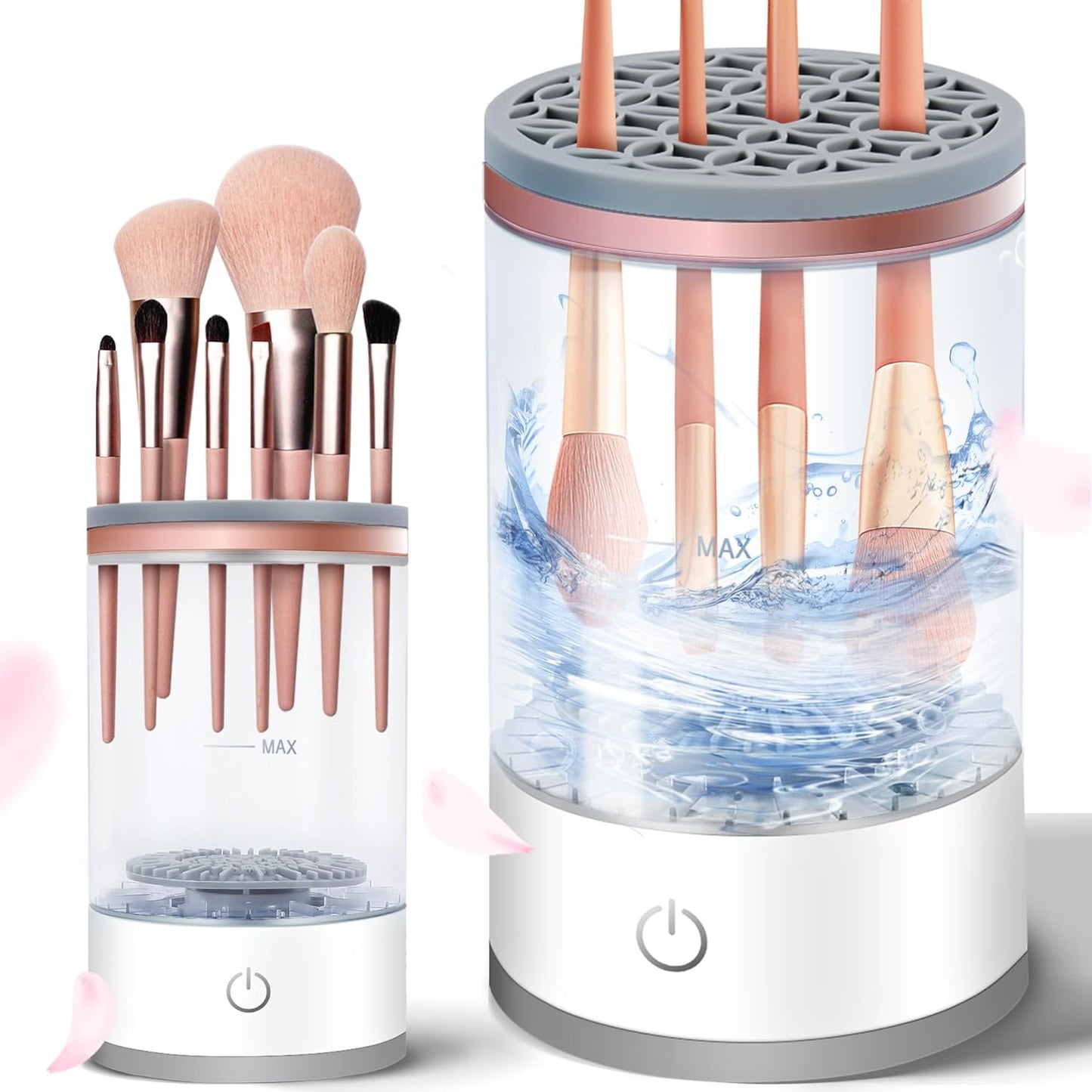 Brushblast Pro Makeup Brush Cleaner, Auto-Rotating Cozy Luna Brush Cleaner for Deep Cleaning, Upgraded & No Need to Install, One-Click Operation, Suitable for All of Makeup Brushes (1PC)
