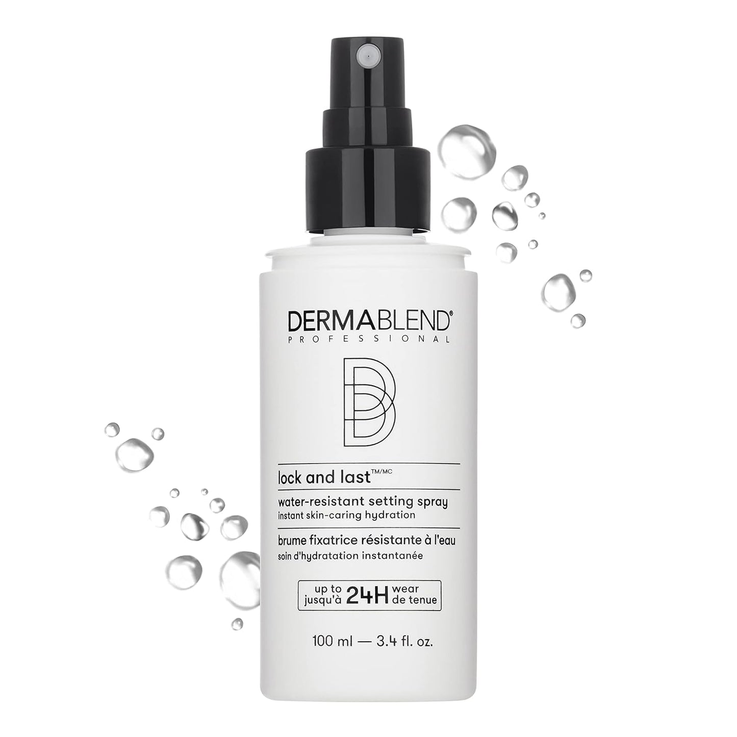 Dermablend Lock and Last Water-Resistant Setting Spray, Finishing Spray for Makeup with Lightweight Natural Finish, Spray with Witch Hazel