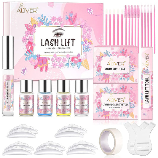 Lash Lift Kit, Professional Eyelash Lift Kit, Eyelash Extension Kit Long Lasting Wave Lash Curling for Home or Salon Use, Semi-Permanent Curling Eyelash Perm Kit for Beautify Your Lashes
