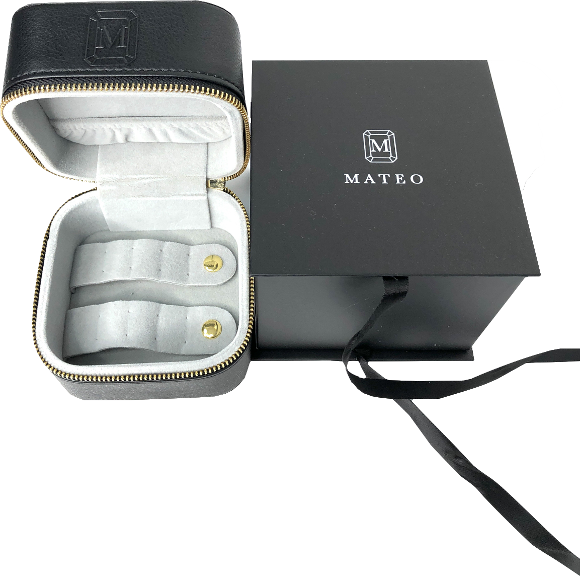 Mateo Vegan Leather Travel Jewelry Case