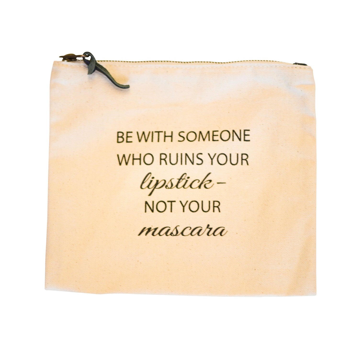 Canvas Makeup Bag - Be With Someone
