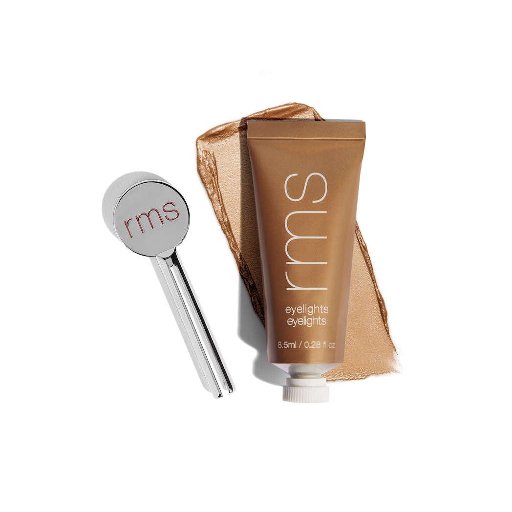 Eyelights Cream Eyeshadow - Makeup - RMS Beauty - RMS_EL4_EYELIGHTS_FLARE_816248025039_PACK_SWATCH_KEY - The Detox Market | Flare