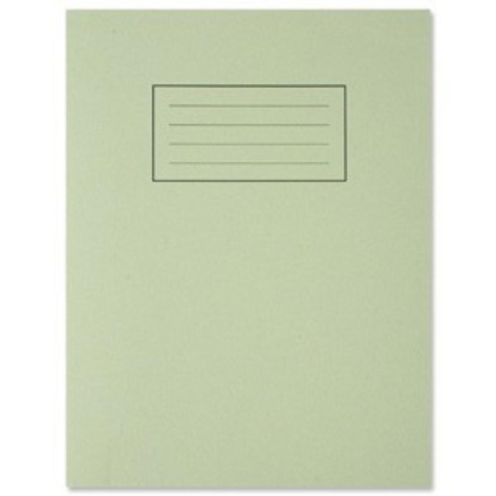 9"x7" Green Exercise Book - Lined with Margin