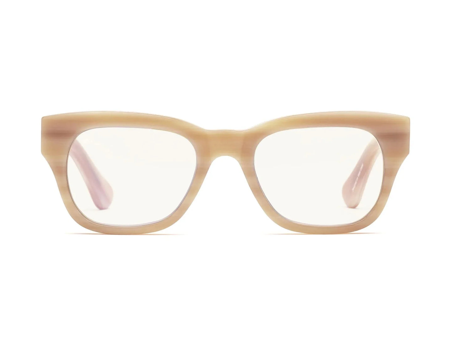 Miklos Reading Glasses, Polished Bone Eyeglasses Caddis 0