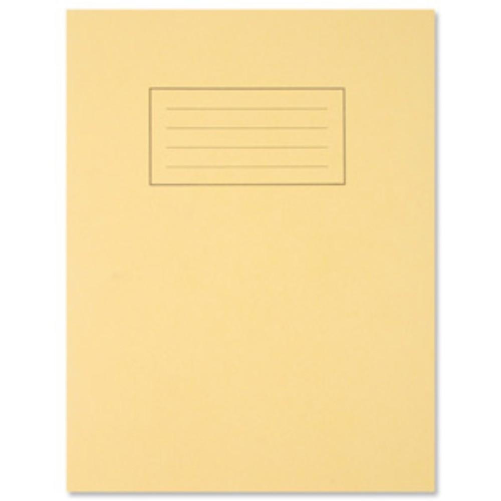 9"x7" Yellow Exercise Book - Lined with Margin