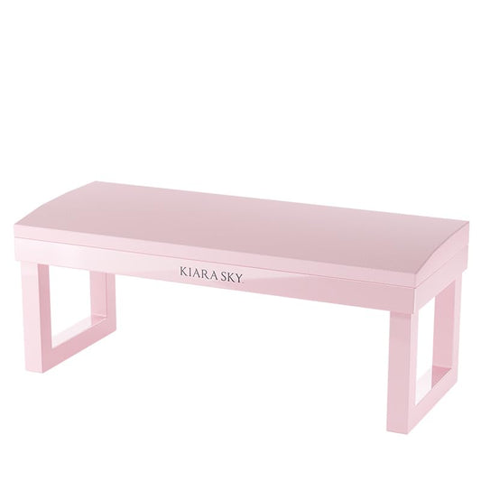 Kiara Sky Professional Nails Arm Rest for Manicure & Pedicure Technician Stations - Acetone Resistant & Waterproof (Pink)