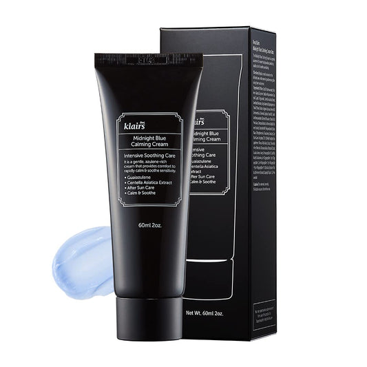 DearKlairs] Midnight Blue Calming Cream, For oily, troubled and sensitive skin, rapidly calm and soothe sensitivity (2 Ounce (Pack of 1))