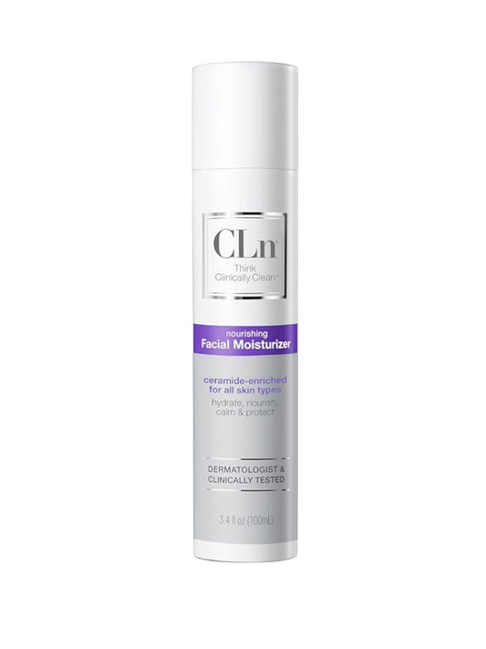 CLn¨ Facial Moisturizer - Soothes & Calms Skin, Helps Reduce Appearance of Redness, Locks in Moisture without Clogging Pores, Dermatologist & Clinically Tested, 3.4 oz.