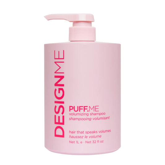 PUFF.ME Volumizing Shampoo by DESIGNME | Shampoo Hair Volumizer with Sunflower Seed Oil Adds Body & Bounce | Color-Safe Volumizing Shampoo for Fine Hair | Paraben & Sulfate Free Shampoo, (32 Fl Oz)