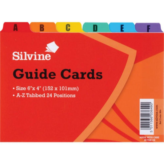 A-Z Guide Cards (6"x4")