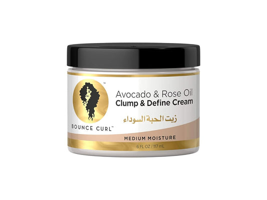 Bounce Curl Avocado & Rose Oil Clump & Define Cream for Curly Frizzy Hair