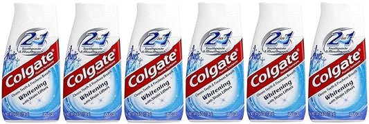 Colgate 2-in-1 Whitening With Stain Lifters Toothpaste 4.60 Oz (6 Packs)