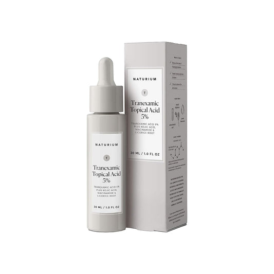 Naturium Tranexamic Topical Acid 5%, Face & Skin Care Discoloration Treatment, with Kojic Acid, Niacinamide & Licorice Root, 1 oz