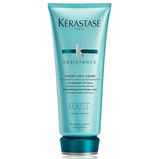 KERASTASE Resistance Ciment Anti-Usure Conditioner | Repairing Anti-Breakage Conditioner | Repairs Damaged Ends | Formulated with Pro-Keratine Complex | For All Hair Types | 6.8 Fl Oz