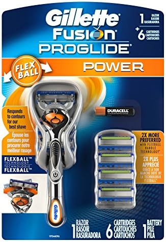 Gillette Mens Fusion Proglide Power With 6 Cartridges+Battery