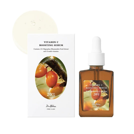 Dr.Althea Vitamin C Boosting Serum - 20% Vita Boosting Complex, 8 dIfferent Hyaluronic Acid, Brightening, Antiaging, Facial Serum for Dark Spots, Fine Lines, Uneven Skin Tone, Korean Skincare