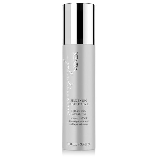 Kenra Platinum Silkening Heat Cr�me | Brilliant Shine Thermal Styler | Reduces Hot Tool Passes by 50% | Prevents Breakage & Improve Manageability | Heat Protectant | All Hair Types | 3.4 fl. Oz