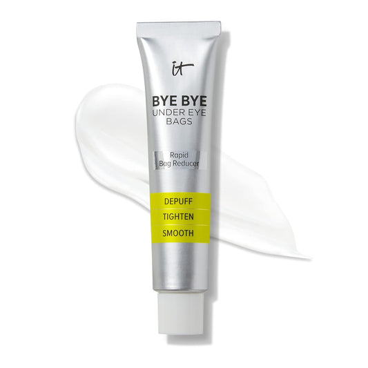 IT Cosmetics Bye Bye Under Eye Bags Daytime Treatment Ð Depuffs, Tightens, Smooths & Reduces Look of Wrinkles & Fine Lines Ð All Skin Tones Ð Comfortable on Bare Skin or Over Makeup - 0.5 Fl. Oz