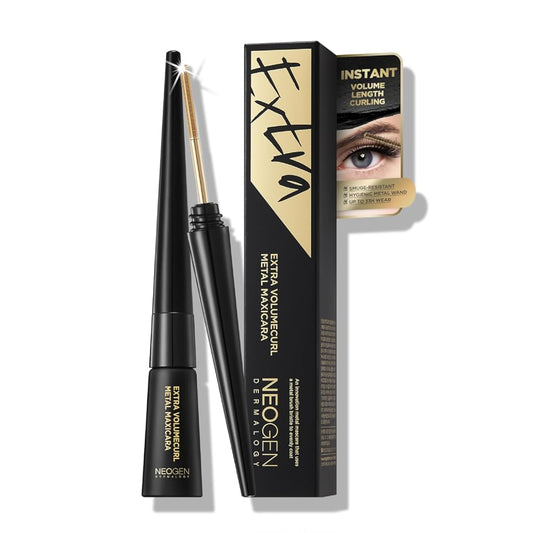 NEOGEN DERMALOGY Innovative Sensational Hygienic Washable Extra Slim Metal Mascara (Volume, Black)