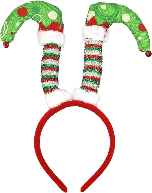 Madison Tyler Christmas Jingle Bells Headbands for Women | Cute Red and Green Bells Headbands for Christmas Party