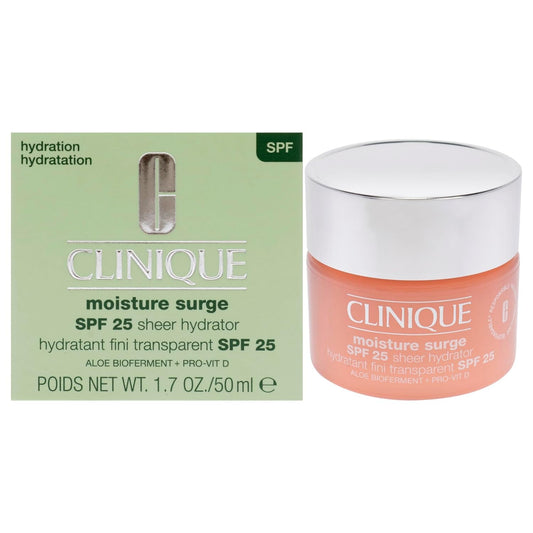 Clinique Moisture Surge Sheer Hydrator Cream SPF 25 for Women - 1.7 oz Moisturizer