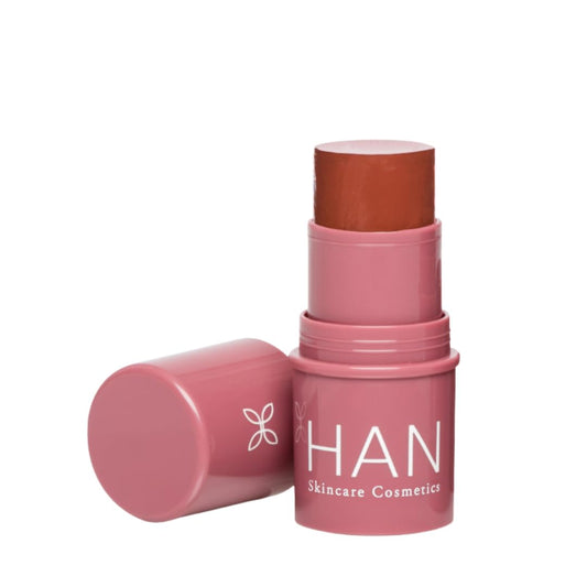HAN Skincare Cosmetics Vegan, Cruelty-Free 3-in-1 Multistick for Cheeks, Lips, Eyes, Toasted Nutmeg