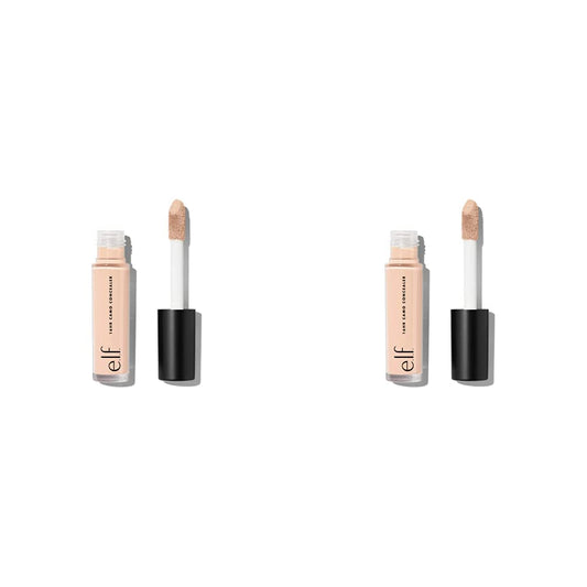 e.l.f. 16HR Camo Concealer, Full Coverage, Highly Pigmented Concealer With Matte Finish, Crease-proof, Vegan & Cruelty-Free, Light Beige, 0.203 Fl Oz (Pack of 2)