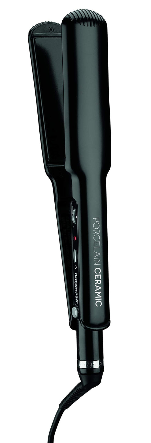 BaBylissPRO Porcelain Ceramic Flat Iron Hair Straightener, 1 1/2" Digital Hair Straightener Iron for Professional Salon Results and All Hair Types
