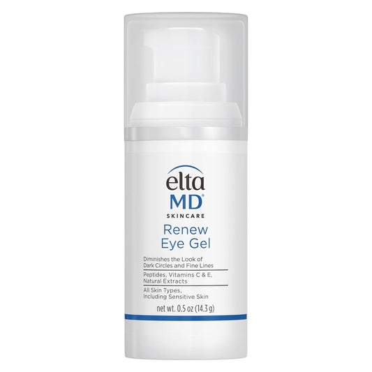 EltaMD Renew Eye Gel, Minimizes Under Eye Bags and Dark Circles, Under Eye Brightener, Helps Reduce Wrinkles and Fine Lines, Anti Aging Eye Serum for Face, 0.5 oz Pump