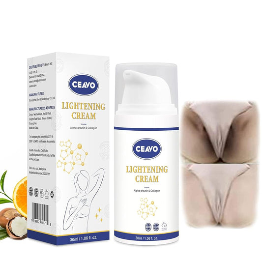 Skin Lightening Cream For Dark Underarm , Knees , Elbows , Inner Thigh , Bikini Line , Armpit Area Bleaching cream_Permanent Whitening No Rebound , Spot Remover Lighten Body Black Designed by USA
