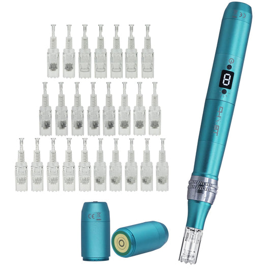 TBPHP P20RL 8 Modes Derma Beauty Pen Kit with 25Pcs Replacement Cartridges