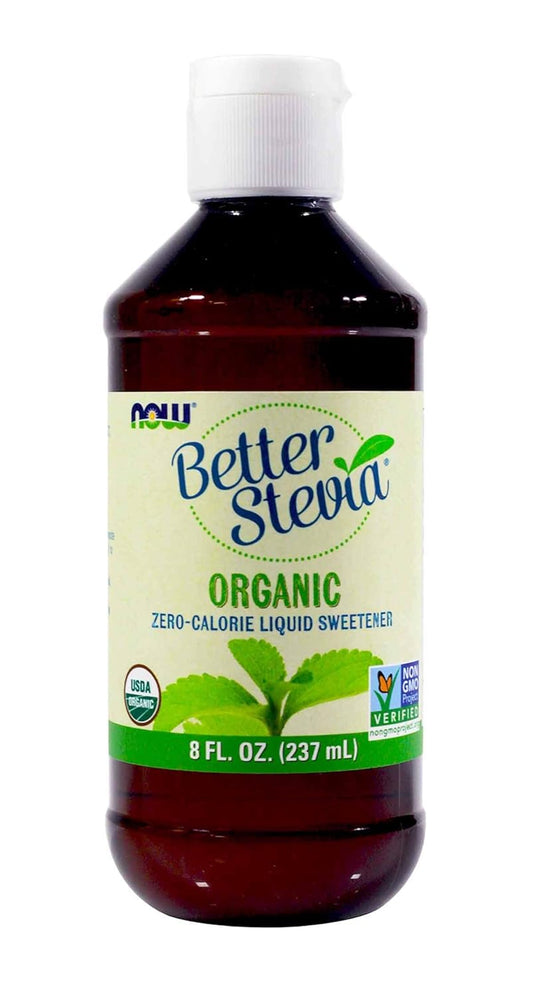 NOW FOODS ORGANIC BETTER STEVIA, 8 OUNCE, 2-PACK