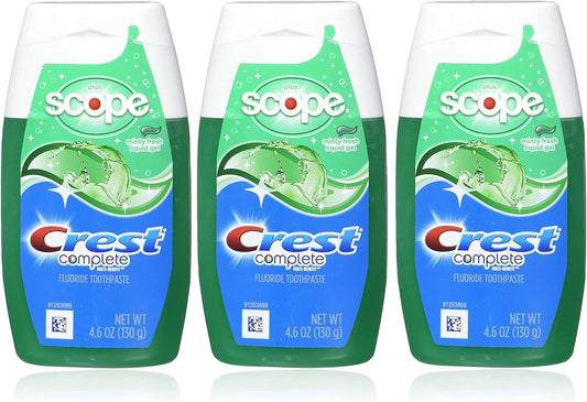 Crest Complete Whitening Plus Scope Tartar Control Toothpaste, Minty Fresh Liquid Gel, 4.6 Oz (130g) - 3