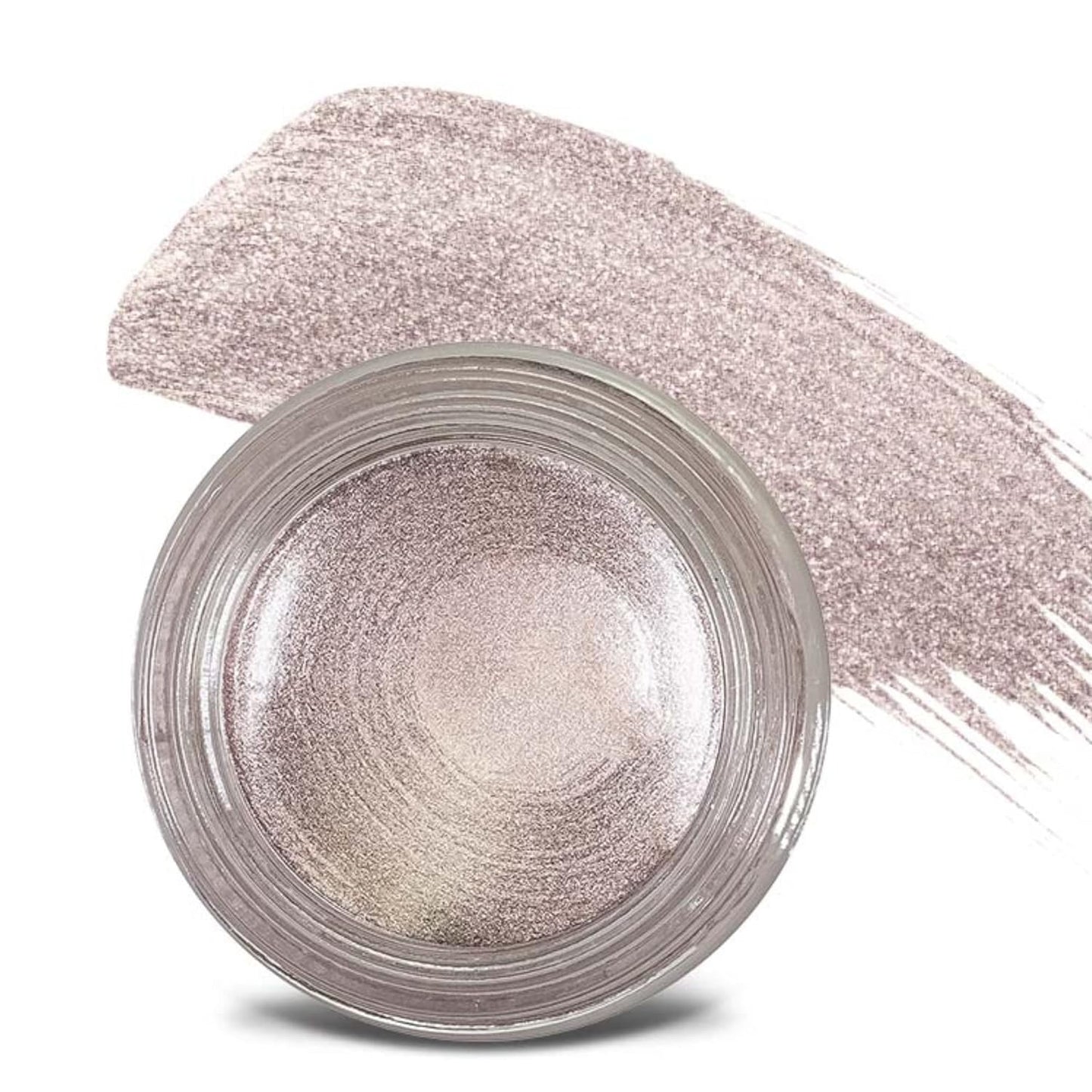 Mommy Makeup Waterproof Cream Eyeshadow | Any Wear Creme in Crystal (A Pale Shimmering Pewter) for Eyes, Cheeks & Lips | Ultimate Multi-tasking Cream to Powder Eye Shadow