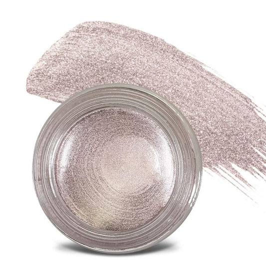 Mommy Makeup Waterproof Cream Eyeshadow | Any Wear Creme in Crystal (A Pale Shimmering Pewter) for Eyes, Cheeks & Lips | Ultimate Multi-tasking Cream to Powder Eye Shadow