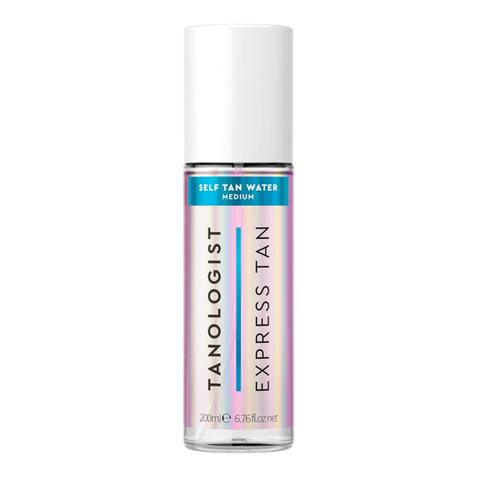 Tanologist Express Self Tan Water, Medium - Hydrating Sunless Tanning Water, Vegan and Cruelty Free, 6.76 Fl Oz