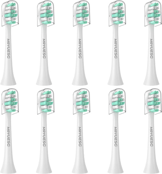 MRYUESG Toothbrush Replacement Heads Compatible with Philips Sonicare, 10 Pack, MRYUESG Electric Brush Head for Phillips C2 4100 Plaque Control