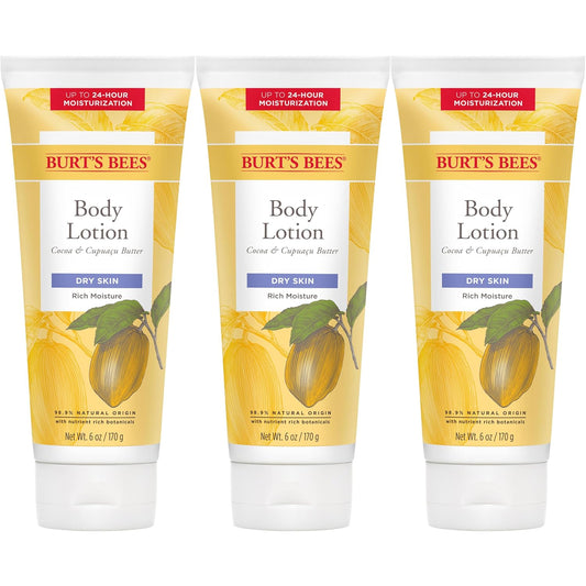 BurtÕs Bees Butter Body Lotion for Dry Skin with Cocoa & Cupua�u, 6 Oz (Package May Vary)