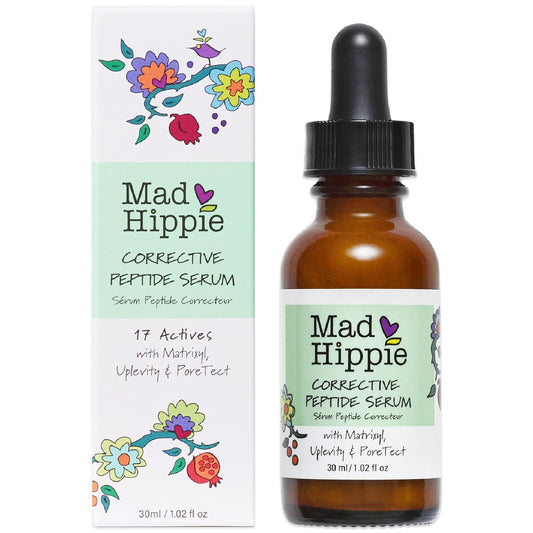 Mad Hippie Corrective Peptide Serum - Anti-Wrinkle Cream for Face, Serum for Women & Men, Skin Tightening Facial Serum, Collagen Boosting Peptides, 1.02 Fl Oz