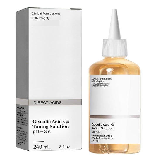 CROOT 240mL Ordinary Glycolic Acid Toning Solution, Glycolic Acid 7% Toning Resurfacing Solution for Blemishes and Acne(8.12 fl.oz)