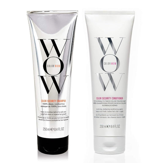 COLOR WOW Color Security Shampoo & Conditioner Duo | For Normal to Thick Hair | Cruelty-Free, Vegan | Achieve Super Glossy, Hydrated Hair