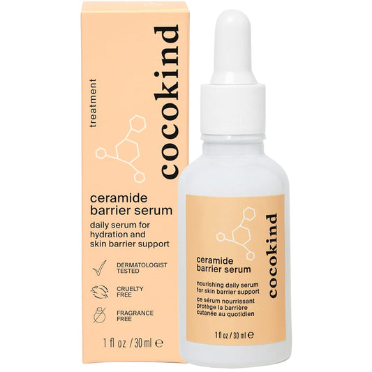 Ceramide Barrier Serum by Cocokind, Hydrating Skin Barrier Support, Hypoallergenic, Certified Organic, Cruetly Free, Fragrance Free, Vegan, 1 Fl Oz