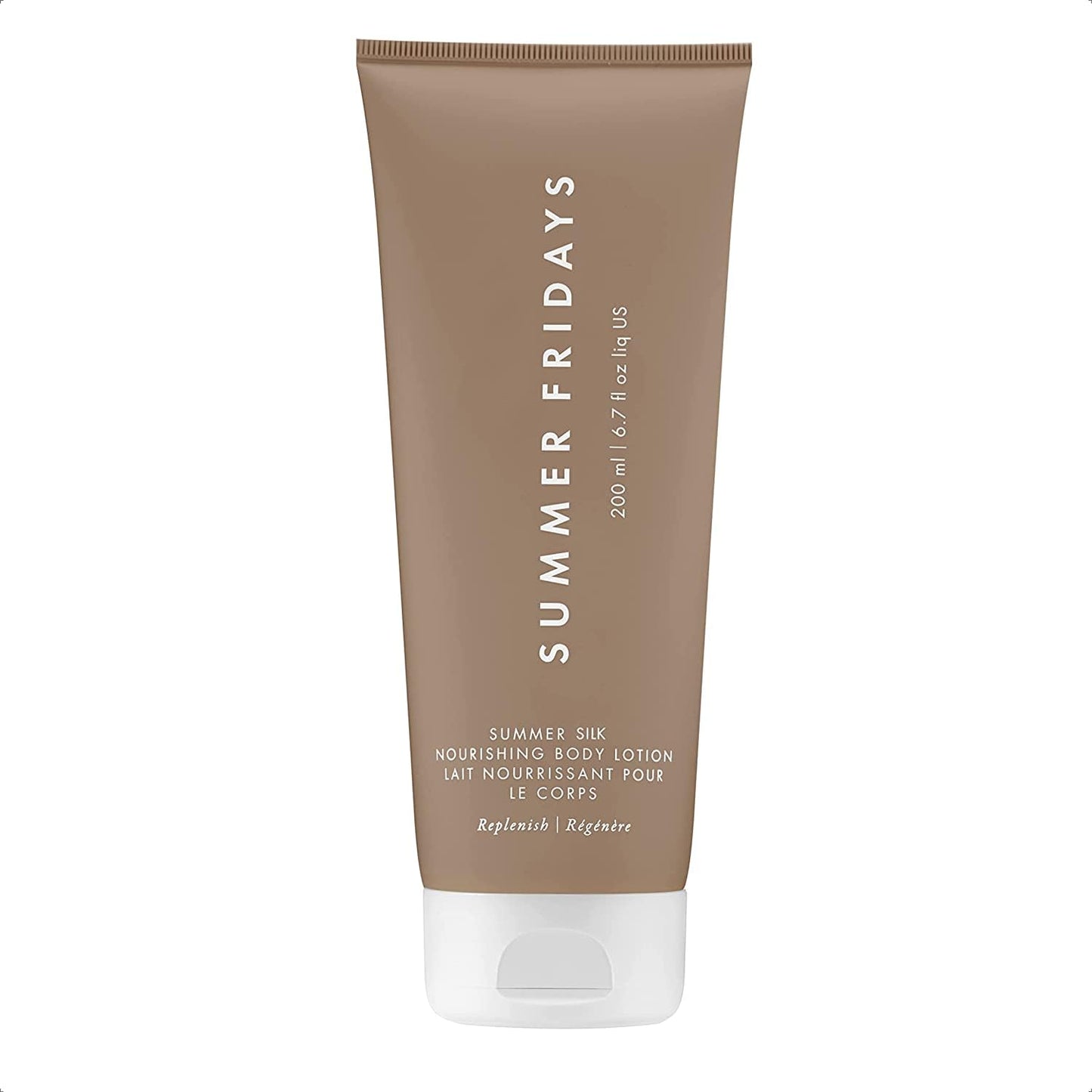 Summer Fridays Summer Silk Nourishing Body Lotion - Hydrating Body Lotion with Hyaluronic Acid, Shea Butter, Grapeseed Oil, and Cocoa Butter - Non-Greasy Body Lotion for Everyday Use (6.7 Fl Oz)